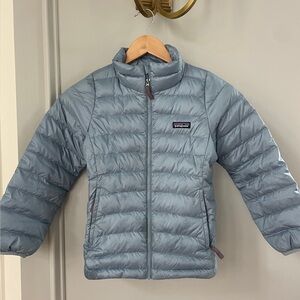 Patagonia Light Blue Puffer Jacket